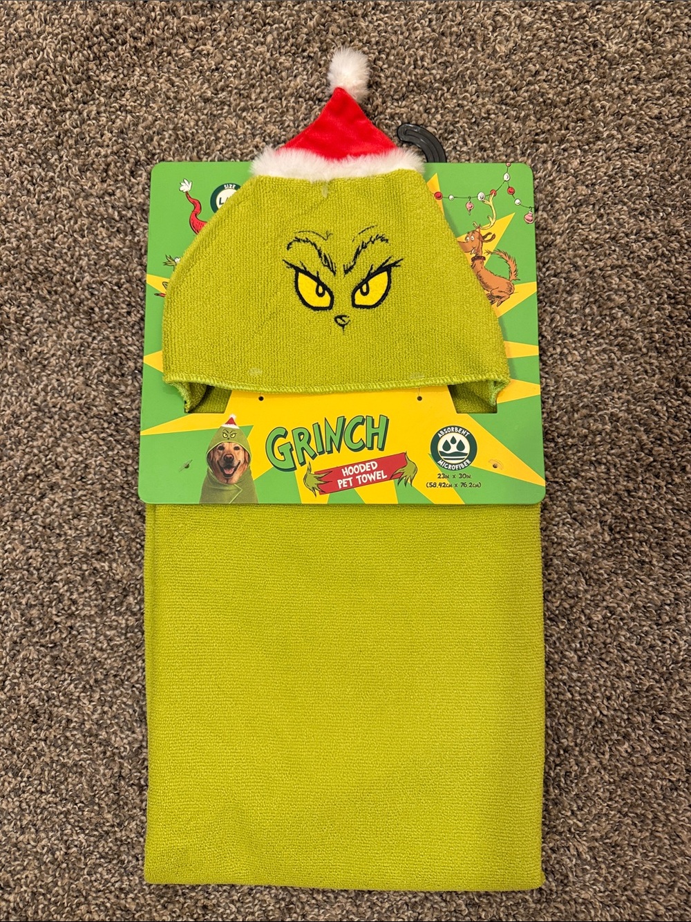 The Grinch Hooded Pet Absorbent Microfiber Towel